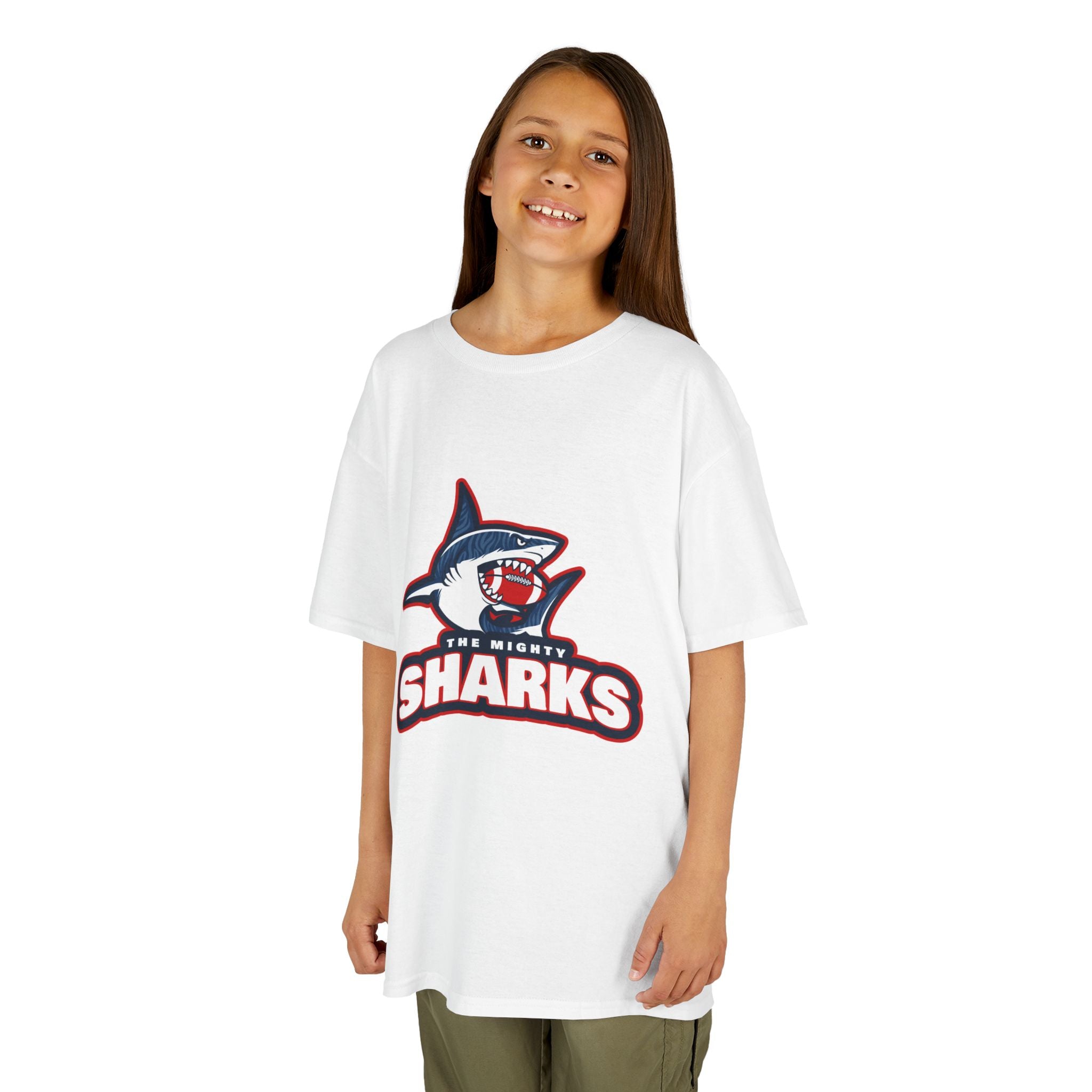 Kids Sharks Team Tee — 'Night Sharks' Logo Youth T-Shirt