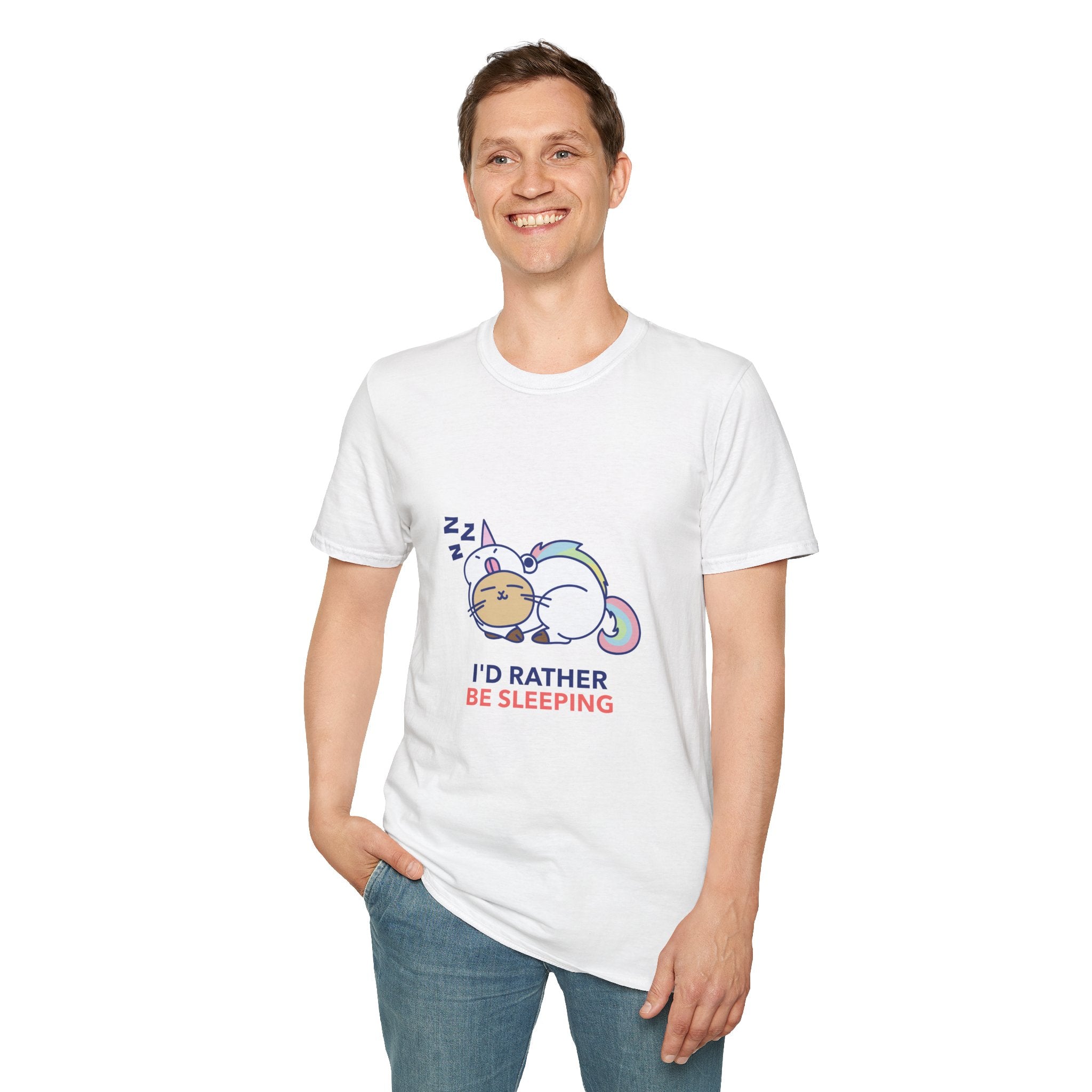 I'd Rather Be Sleeping Unicorn T-Shirt — Cute Sleeping Unicorn Graphic Tee