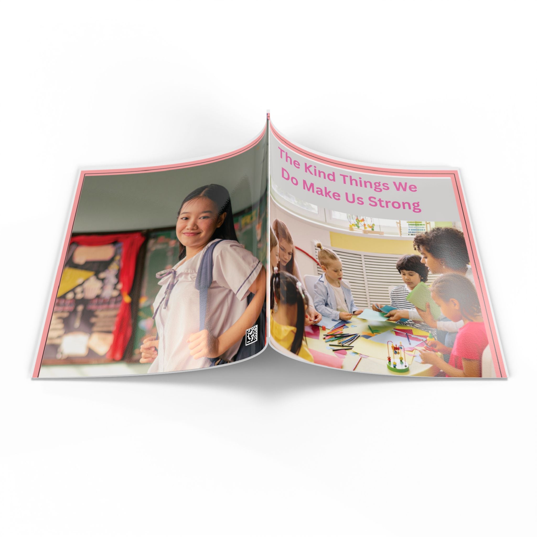 Softcover Photo Book — 'Kind Heart' Girl Helping Others Keepsake