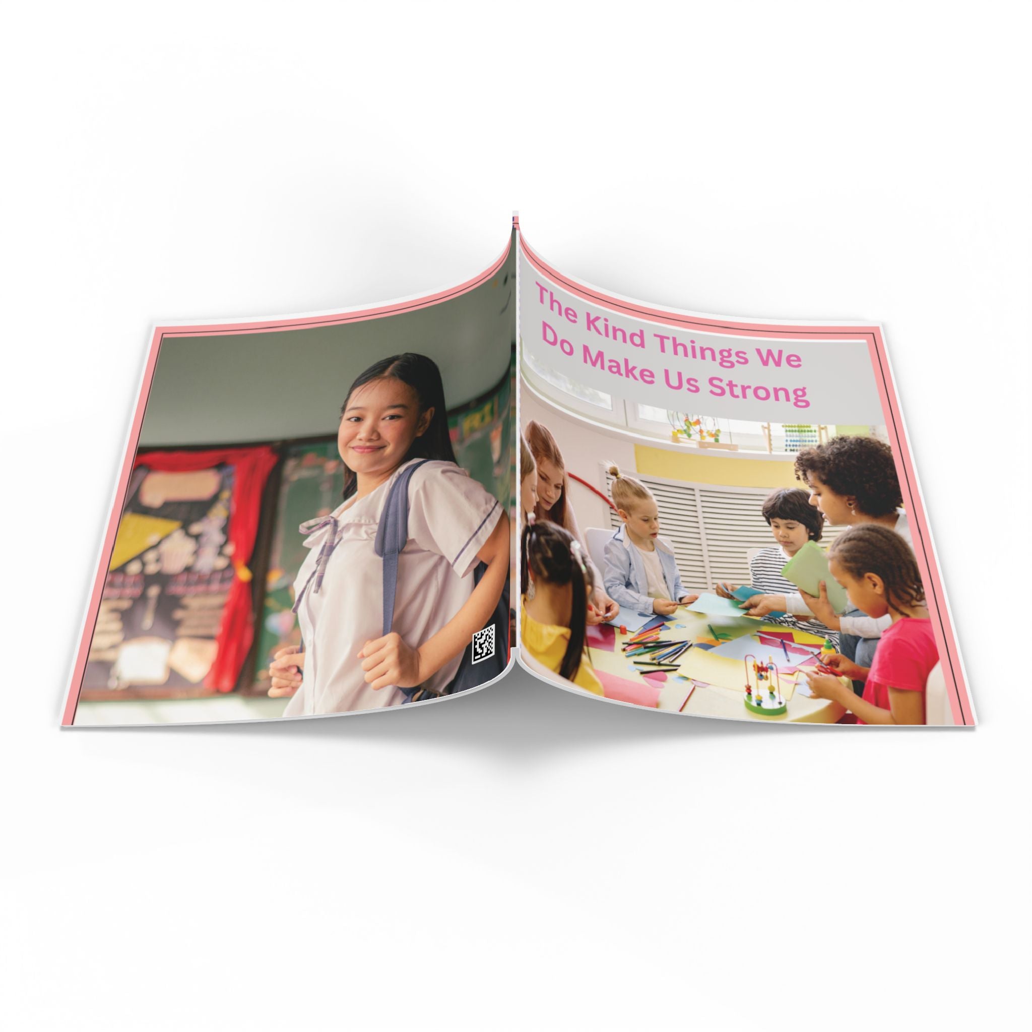 Softcover Photo Book — 'Kind Heart' Girl Helping Others Keepsake
