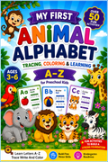 My First Animal Alphabet – Tracing, Coloring & Learning A-Z