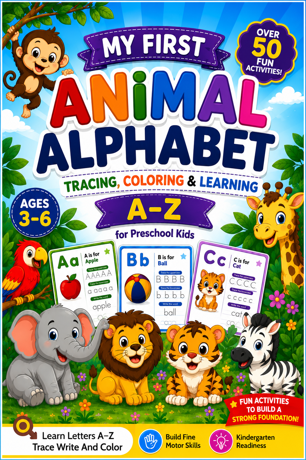 My First Animal Alphabet – Tracing, Coloring & Learning A-Z